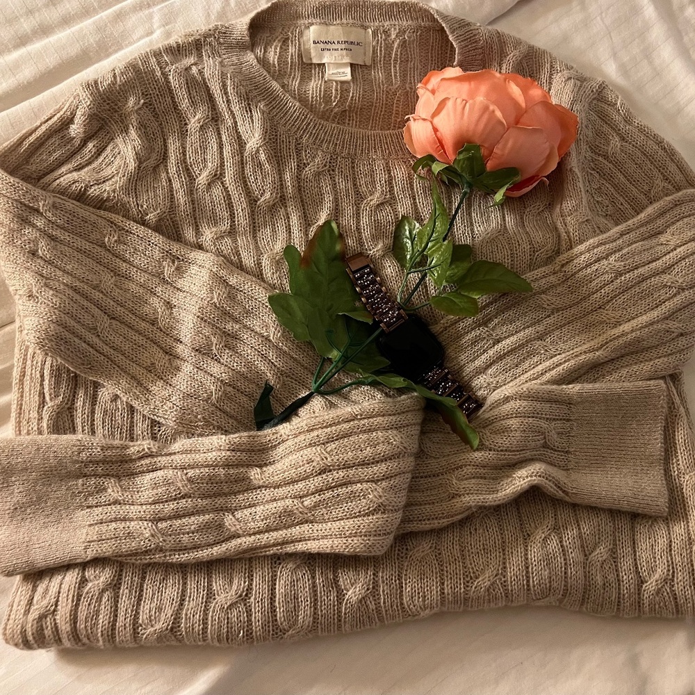 Banana Republic Alpaca Crew Neck Knitted Sweater